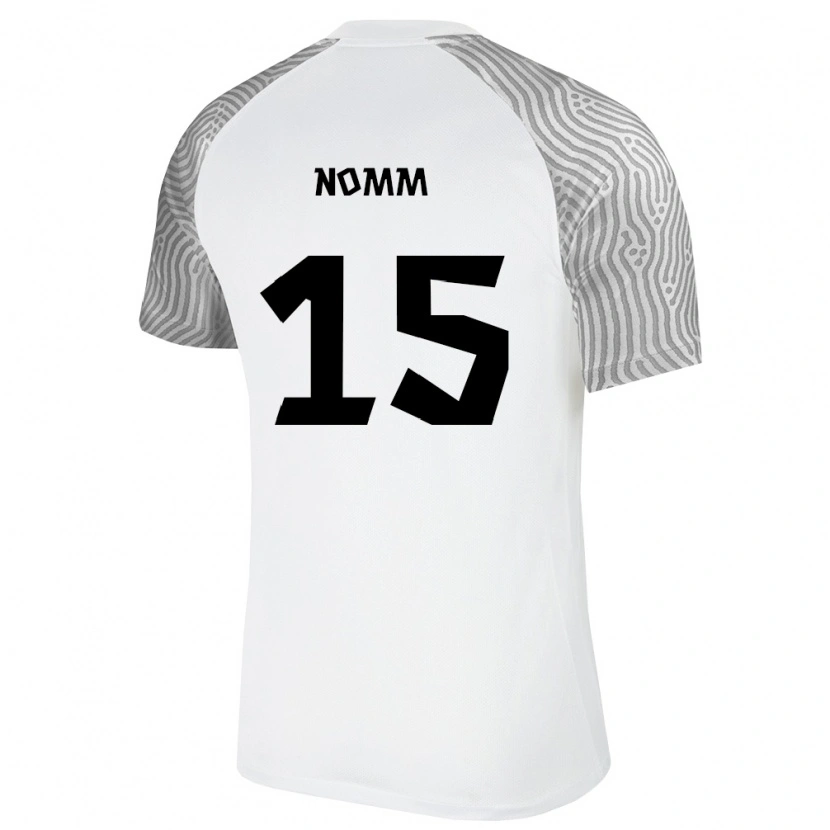 Danxen Kid Estonia Uku Nomm #15 White Gray Away Jersey 26-28 T-Shirt