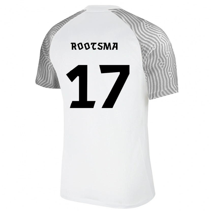 Danxen Kid Estonia Ottomar Rootsma #17 White Gray Away Jersey 26-28 T-Shirt
