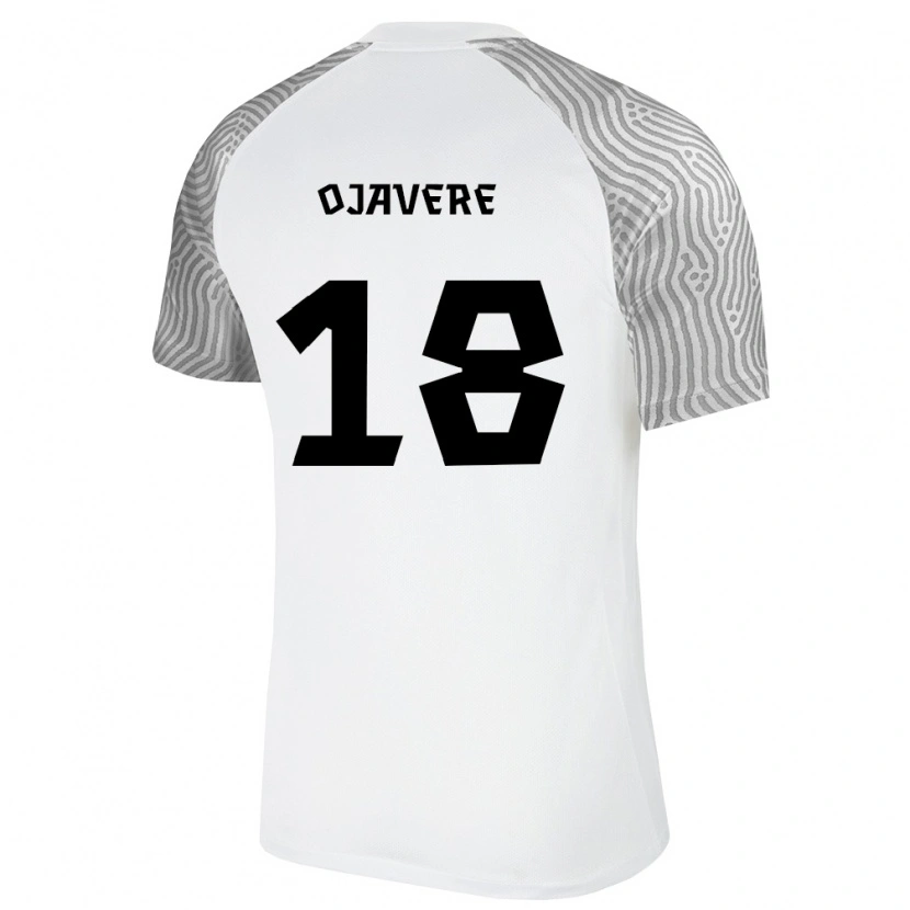 Danxen Kid Estonia Paul Ojavere #18 White Gray Away Jersey 26-28 T-Shirt