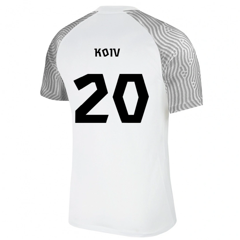 Danxen Kid Estonia Kennert Koiv #20 White Gray Away Jersey 26-28 T-Shirt