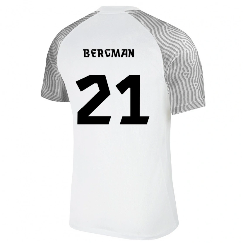 Danxen Kid Estonia Alexander Bergman #21 White Gray Away Jersey 26-28 T-Shirt