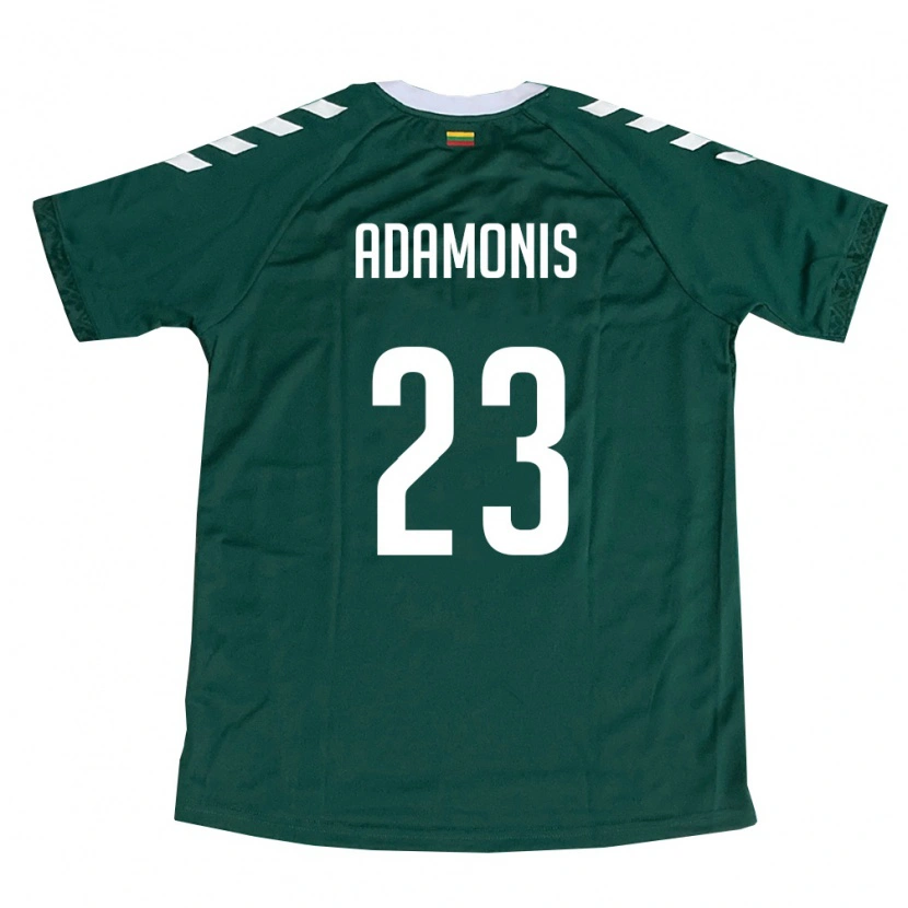Danxen Kid Lithuania Marius Adamonis #23 Dark Green White Away Jersey 26-28 T-Shirt