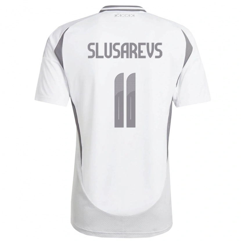 Danxen Kid Latvia Danila Slusarevs #11 White Dark Gray Away Jersey 26-28 T-Shirt