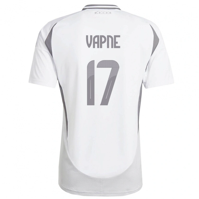 Danxen Kid Latvia Lukass Vapne #17 White Dark Gray Away Jersey 26-28 T-Shirt