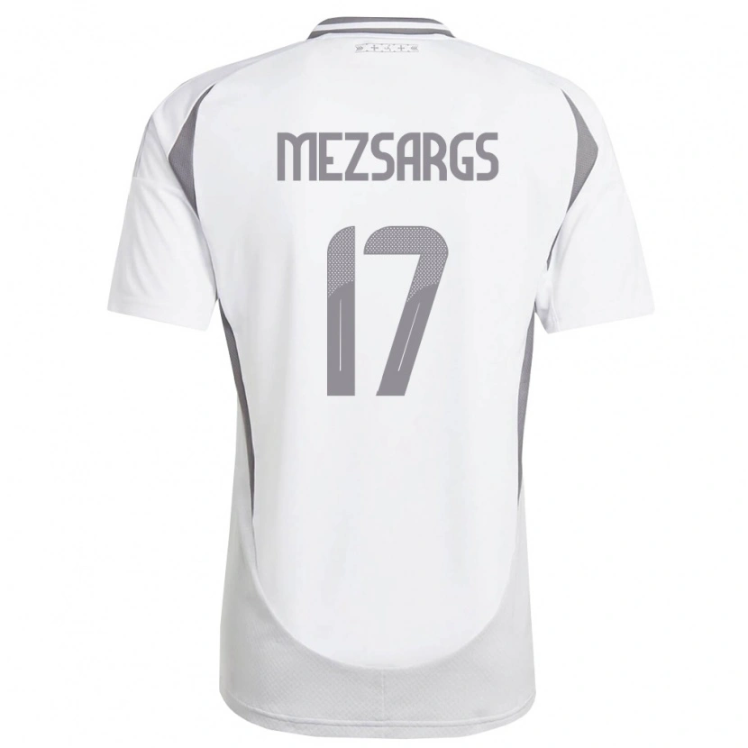 Danxen Kid Latvia Kristians Mezsargs #17 White Dark Gray Away Jersey 26-28 T-Shirt