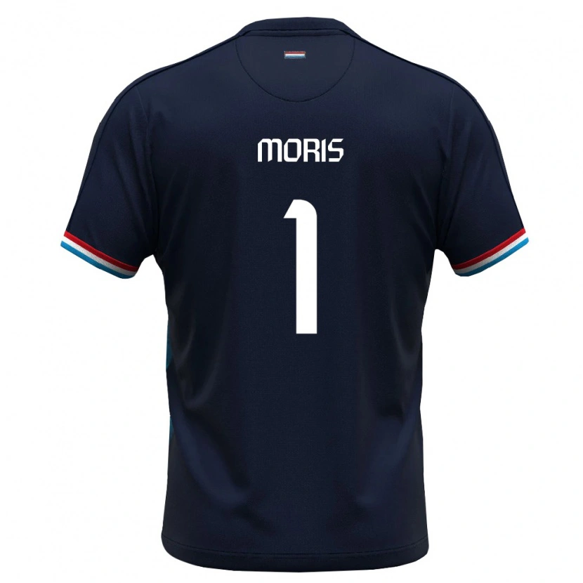 Danxen Kid Luxembourg Anthony Moris #1 Royal Blue Red Away Jersey 26-28 T-Shirt