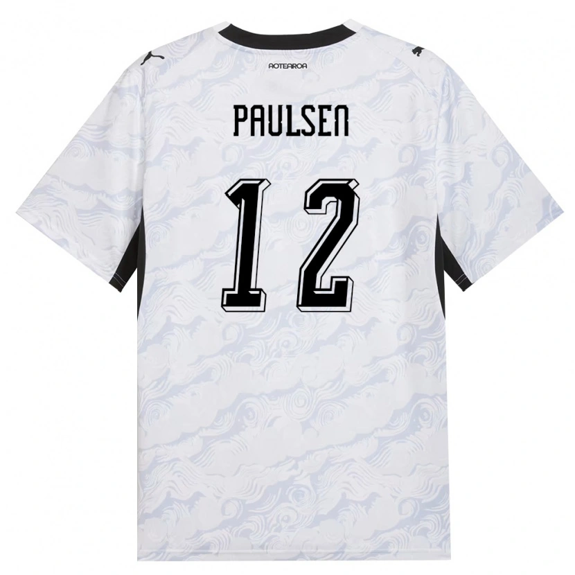 Danxen Kid New Zealand Alex Paulsen #12 Black White Away Jersey 26-28 T-Shirt