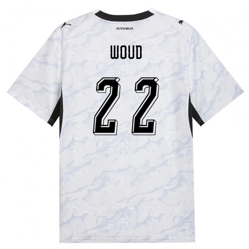 Danxen Kid New Zealand Michael Woud #22 Black White Away Jersey 26-28 T-Shirt