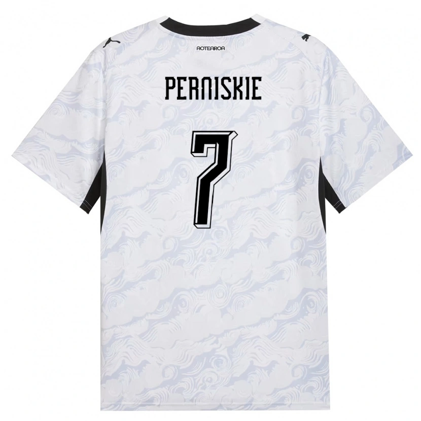 Danxen Kid New Zealand Jack Perniskie #7 Black White Away Jersey 26-28 T-Shirt