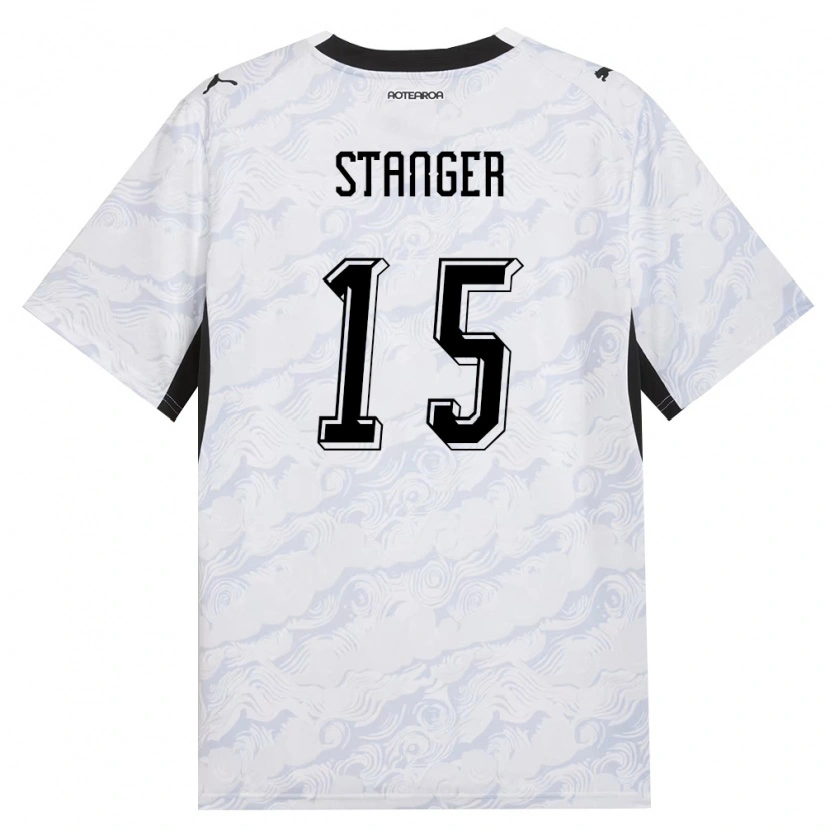 Danxen Kid New Zealand George Stanger #15 Black White Away Jersey 26-28 T-Shirt