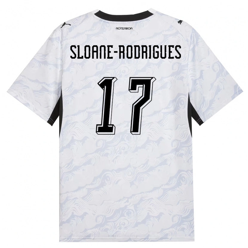 Danxen Kid New Zealand Gabriel Sloane-Rodrigues #17 Black White Away Jersey 26-28 T-Shirt