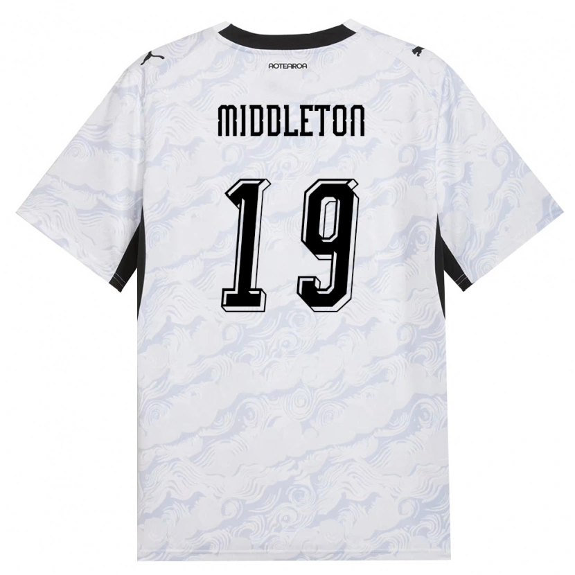 Danxen Kid New Zealand Oliver Middleton #19 Black White Away Jersey 26-28 T-Shirt