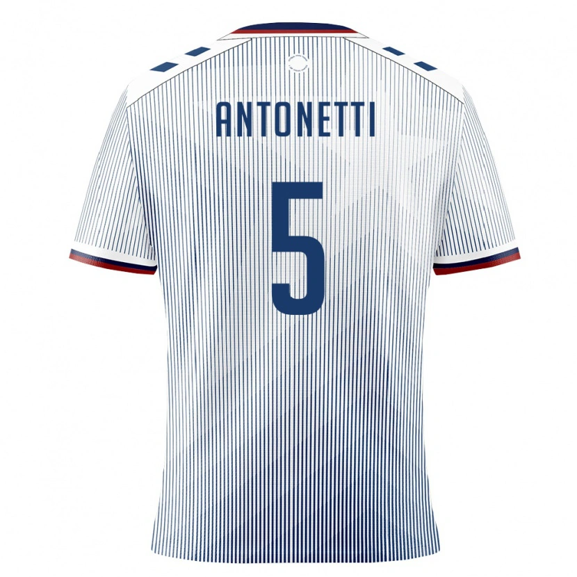Danxen Kid Puerto Rico Nacho Antonetti #5 Royal Blue White Away Jersey 26-28 T-Shirt