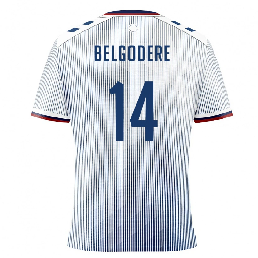 Danxen Kid Puerto Rico Matthew Belgodere #14 Royal Blue White Away Jersey 26-28 T-Shirt