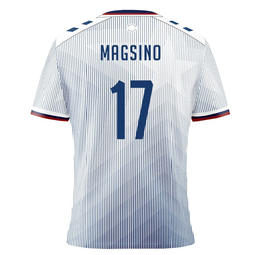 Danxen Kid Puerto Rico Reignen Magsino #17 Royal Blue White Away Jersey 26-28 T-Shirt