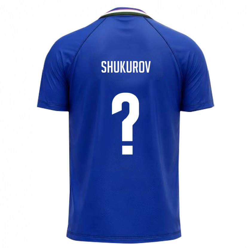 Danxen Men Uzbekistan Abdulaziz Shukurov #0 Royal Blue White Home Jersey 26-28 T-Shirt