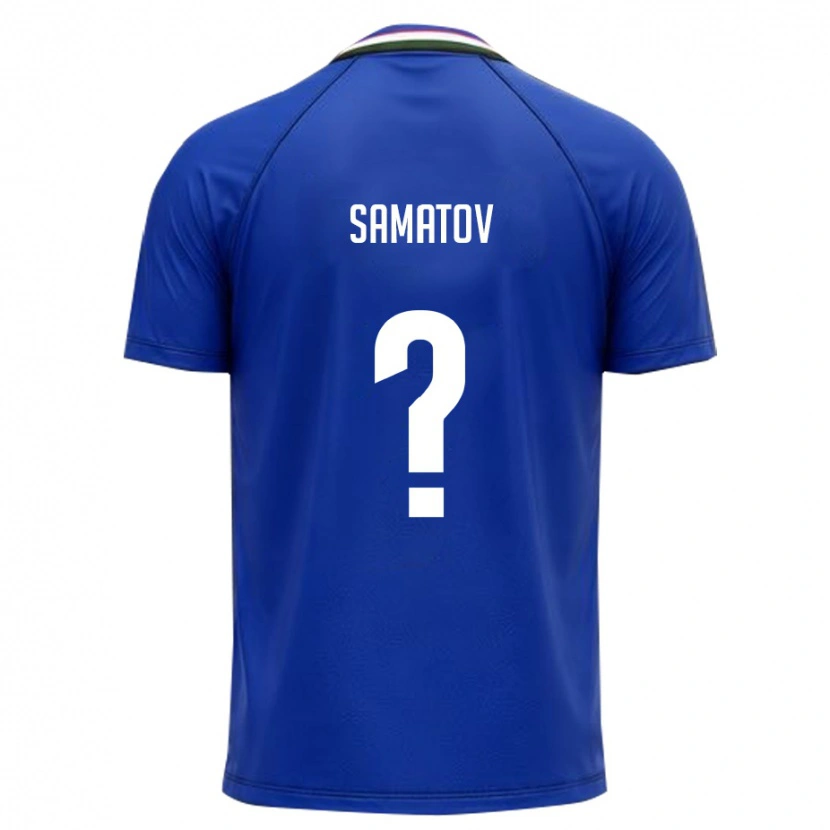 Danxen Men Uzbekistan Bekhruz Samatov #0 Royal Blue White Home Jersey 26-28 T-Shirt