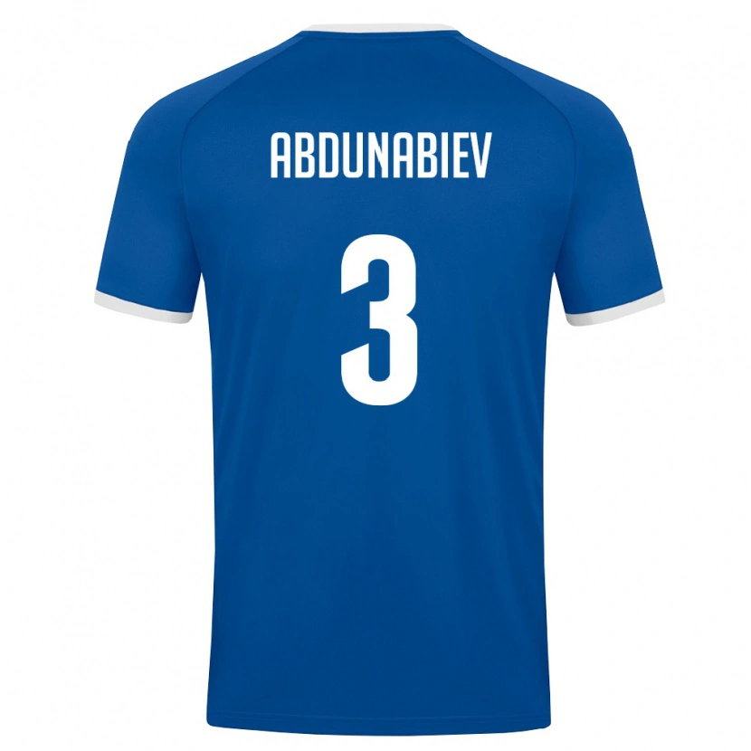 Danxen Men Uzbekistan Adis Abdunabiev #3 Royal Blue White Home Jersey 26-28 T-Shirt