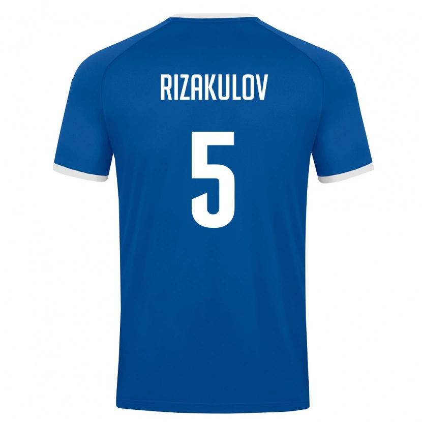 Danxen Men Uzbekistan Giyosdzhon Rizakulov #5 Royal Blue White Home Jersey 26-28 T-Shirt