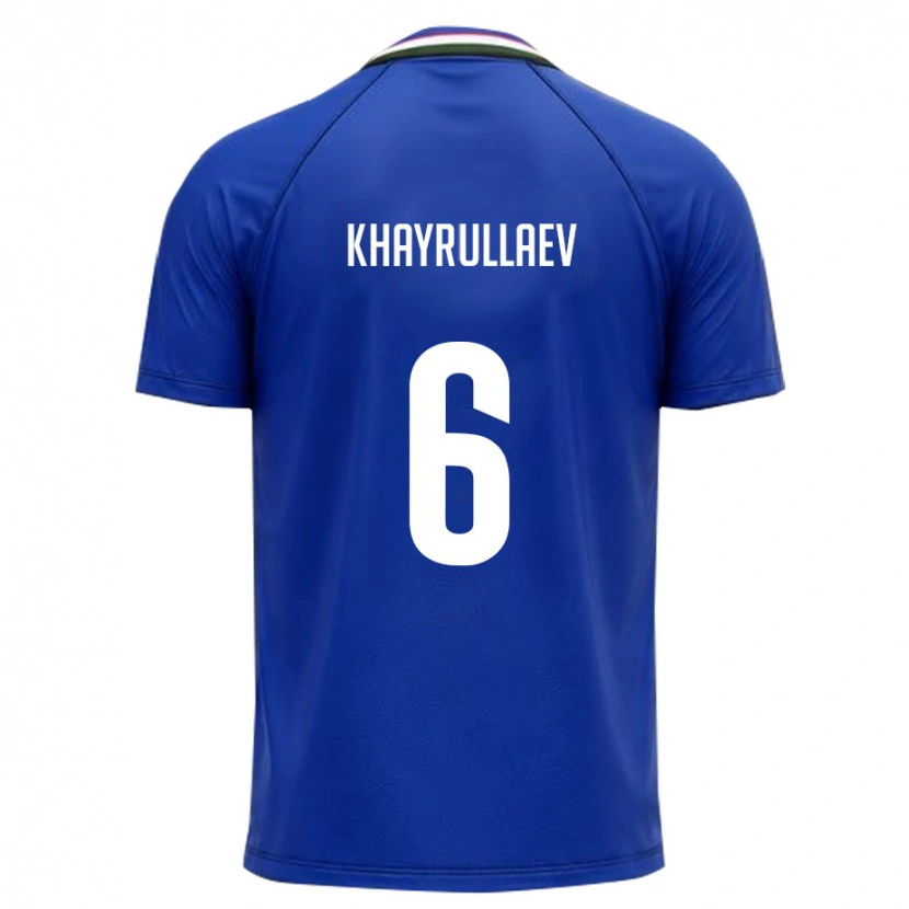 Danxen Men Uzbekistan Ravshan Khayrullaev #6 Royal Blue White Home Jersey 26-28 T-Shirt