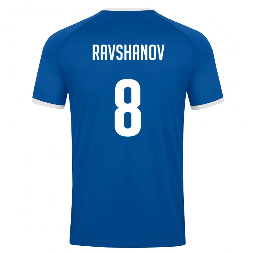 Danxen Men Uzbekistan Islom Ravshanov #8 Royal Blue White Home Jersey 26-28 T-Shirt