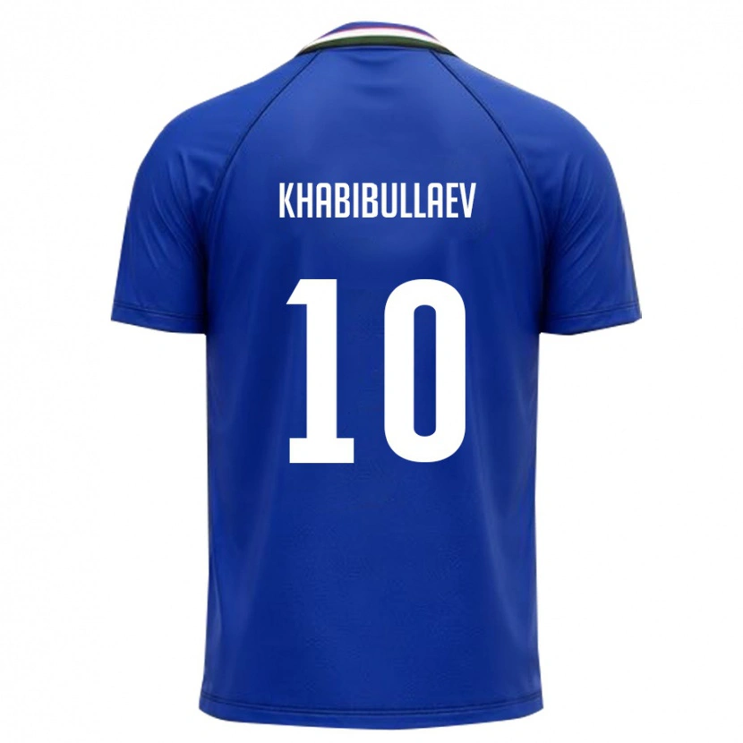 Danxen Men Uzbekistan Mukhammad Khabibullaev #10 Royal Blue White Home Jersey 26-28 T-Shirt