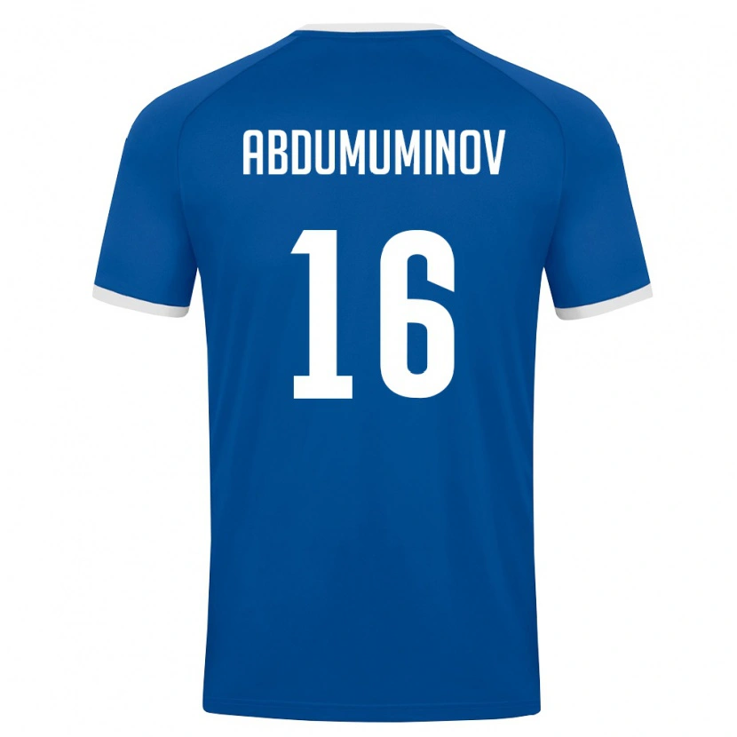 Danxen Men Uzbekistan Azizbek Abdumuminov #16 Royal Blue White Home Jersey 26-28 T-Shirt