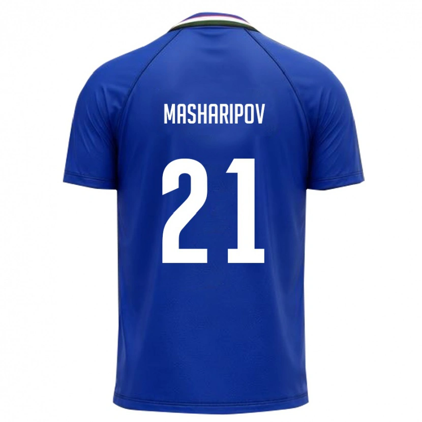 Danxen Men Uzbekistan Akbar Masharipov #21 Royal Blue White Home Jersey 26-28 T-Shirt