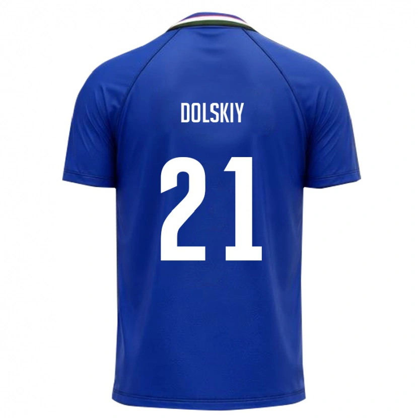 Danxen Men Uzbekistan Platon Dolskiy #21 Royal Blue White Home Jersey 26-28 T-Shirt