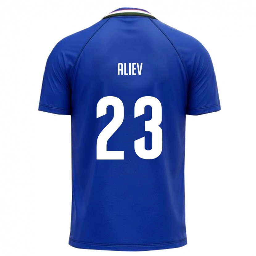 Danxen Men Uzbekistan Asilbek Aliev #23 Royal Blue White Home Jersey 26-28 T-Shirt