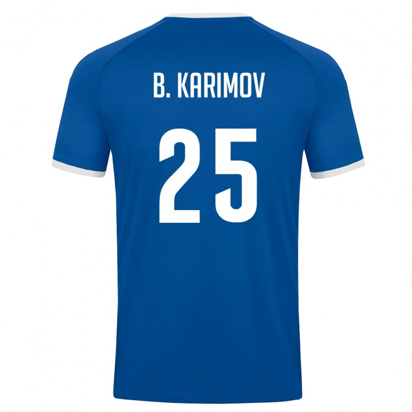Danxen Men Uzbekistan Bekhruz Karimov #25 Royal Blue White Home Jersey 26-28 T-Shirt