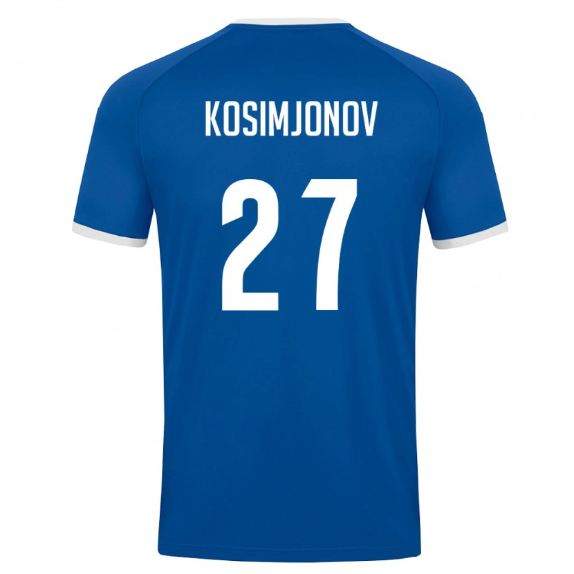 Danxen Men Uzbekistan Asadbek Kosimjonov #27 Royal Blue White Home Jersey 26-28 T-Shirt