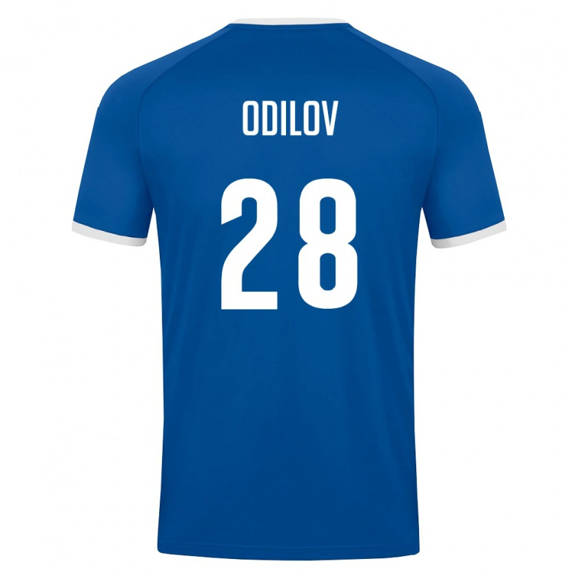 Danxen Men Uzbekistan Alisher Odilov #28 Royal Blue White Home Jersey 26-28 T-Shirt