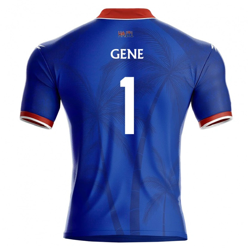 Danxen Men Haiti Clifford Gene #1 Blue Red White Home Jersey 26-28 T-Shirt