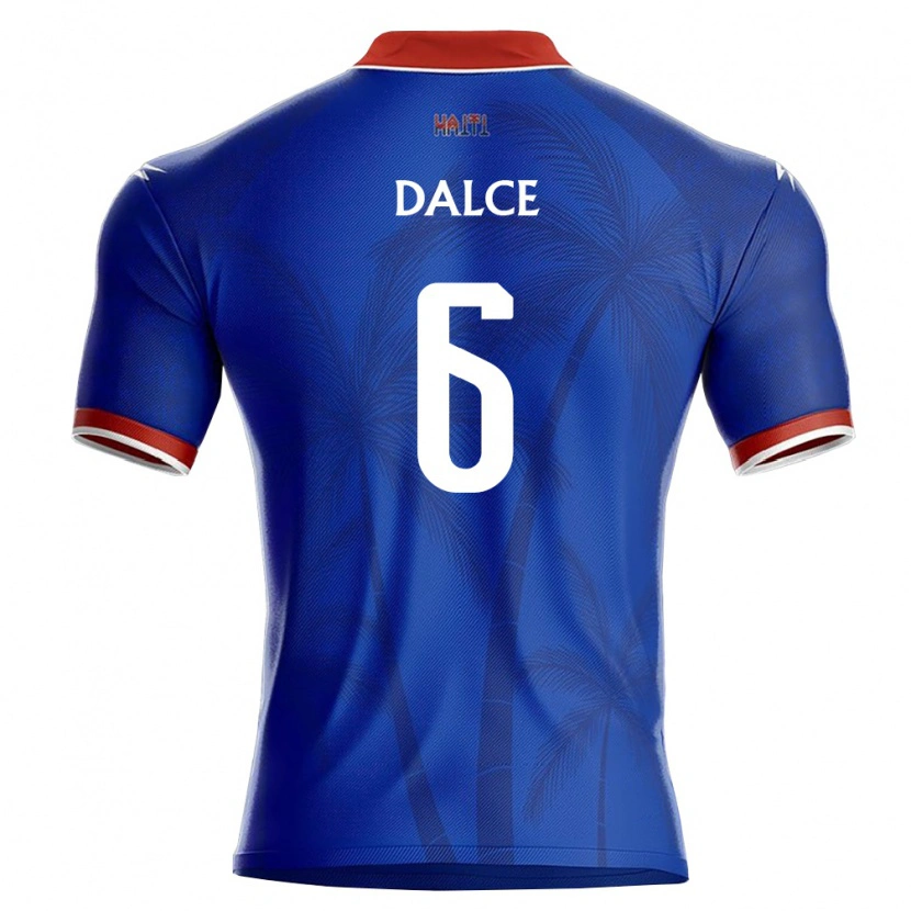 Danxen Men Haiti Danrick Dalce #6 Blue Red White Home Jersey 26-28 T-Shirt