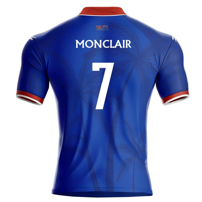 Danxen Men Haiti Jordy Monclair #7 Blue Red White Home Jersey 26-28 T-Shirt