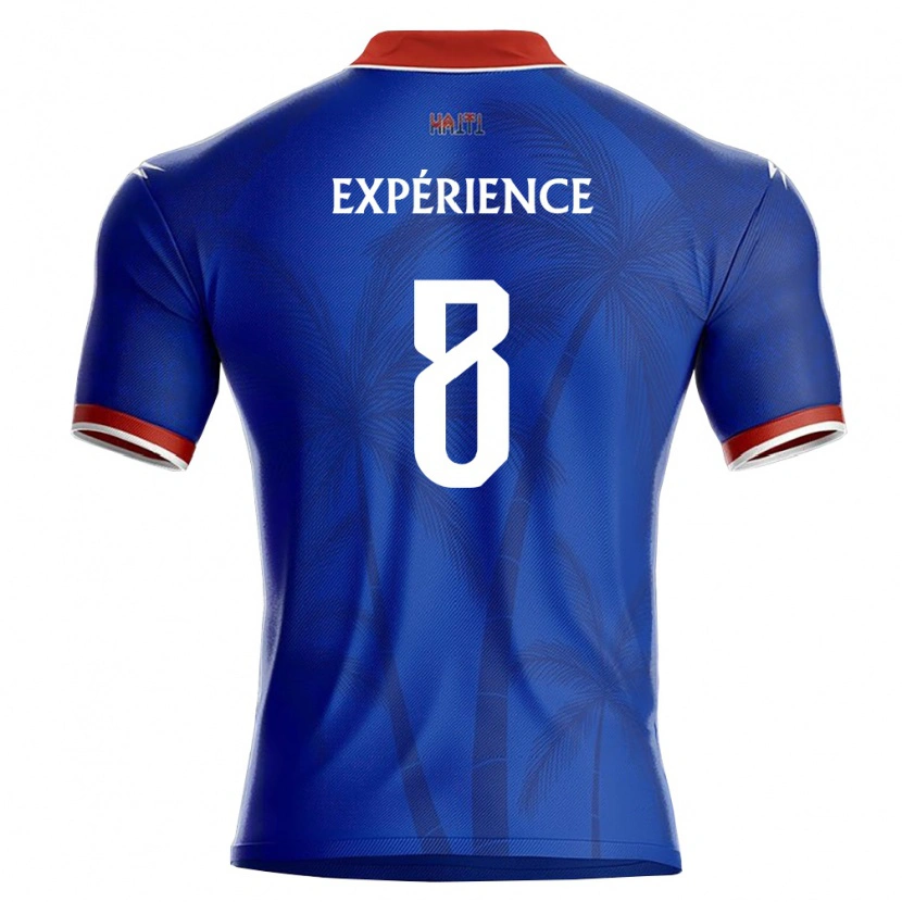Danxen Men Haiti Martin Expérience #8 Blue Red White Home Jersey 26-28 T-Shirt