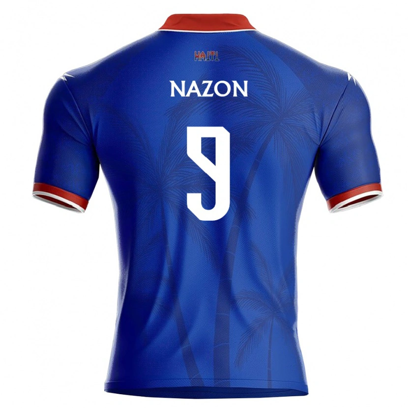 Danxen Men Haiti Duckens Nazon #9 Blue Red White Home Jersey 26-28 T-Shirt