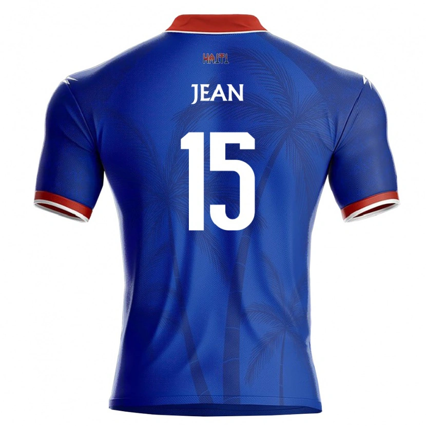 Danxen Men Haiti Mikenlove Jean #15 Blue Red White Home Jersey 26-28 T-Shirt