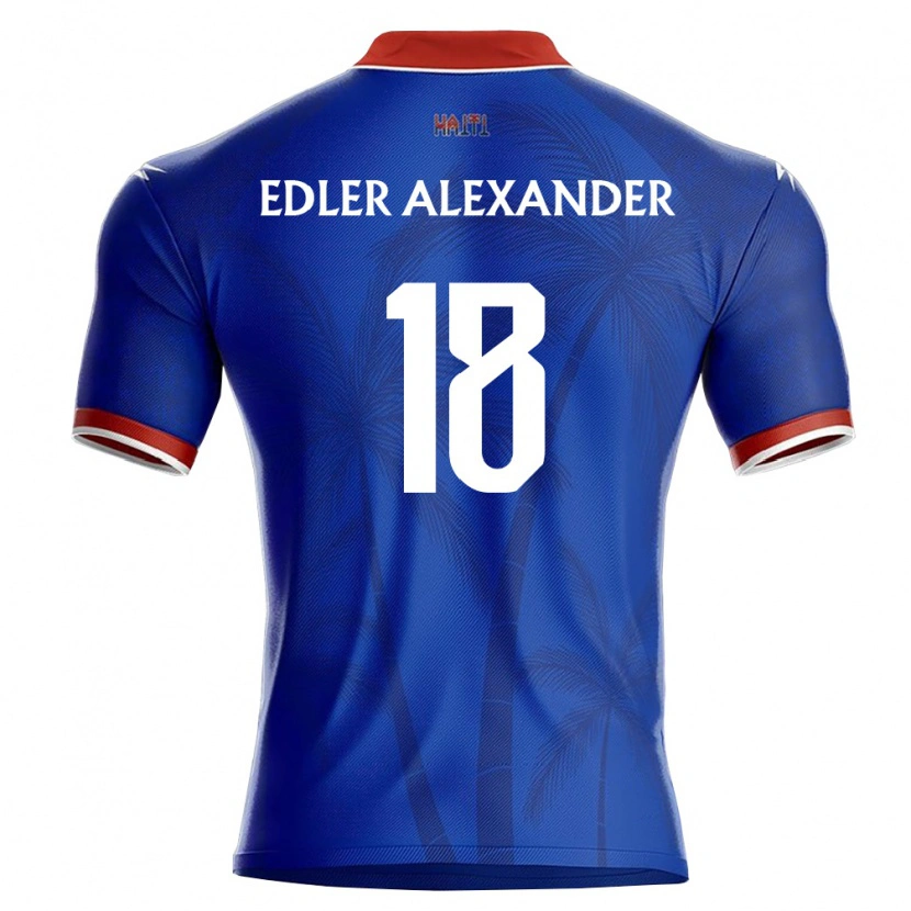 Danxen Men Haiti Guesly Edler Alexander #18 Blue Red White Home Jersey 26-28 T-Shirt