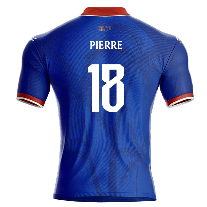 Danxen Men Haiti Nikolai Pierre #18 Blue Red White Home Jersey 26-28 T-Shirt