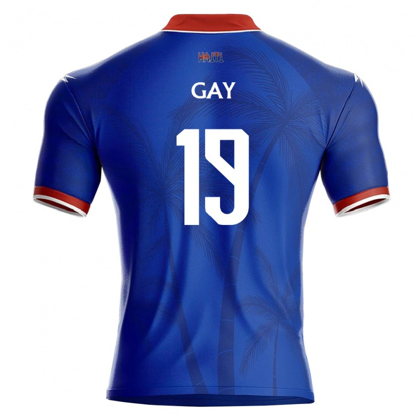 Danxen Men Haiti Ganael Gay #19 Blue Red White Home Jersey 26-28 T-Shirt