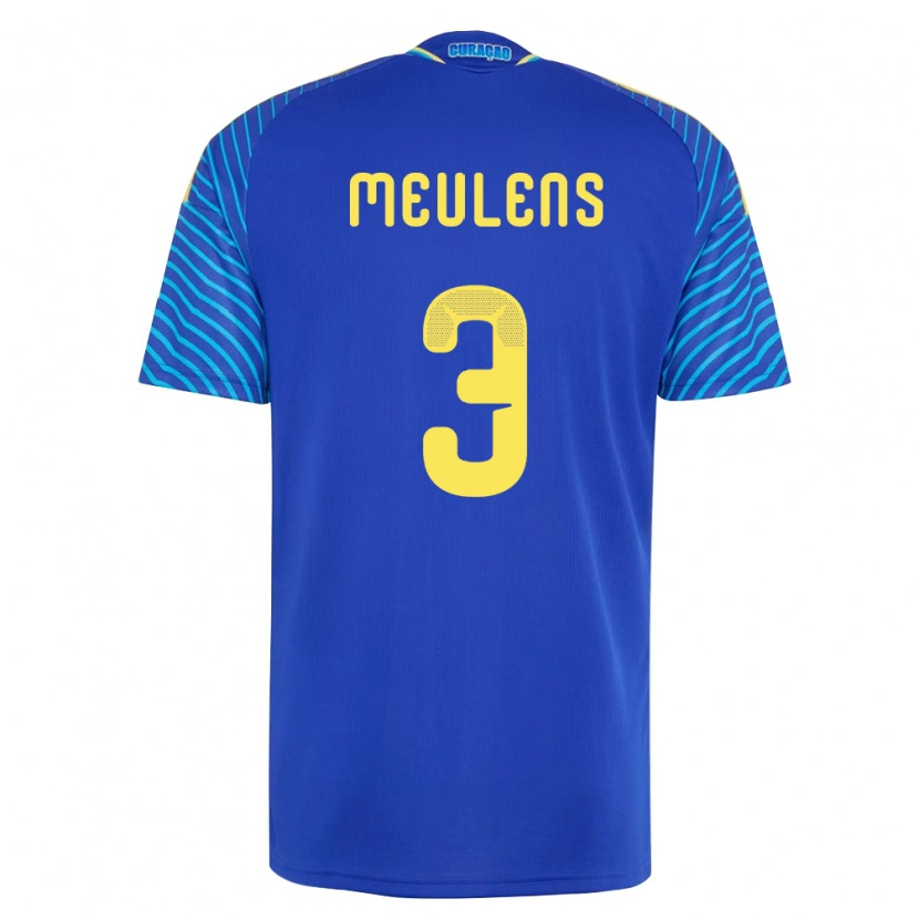 Danxen Men Curaçao Giordinelo Meulens #3 Navy White Home Jersey 26-28 T-Shirt