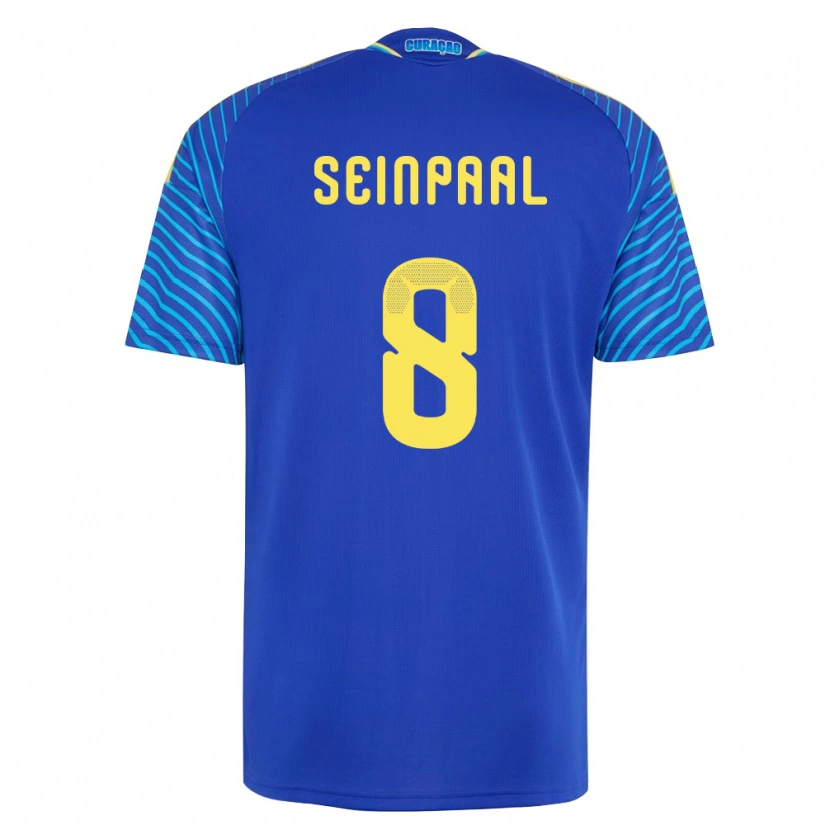 Danxen Men Curaçao Kydion Seinpaal #8 Navy White Home Jersey 26-28 T-Shirt