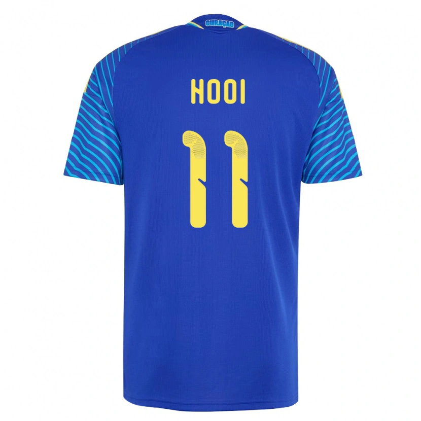 Danxen Men Curaçao Dayrichson Hooi #11 Navy White Home Jersey 26-28 T-Shirt