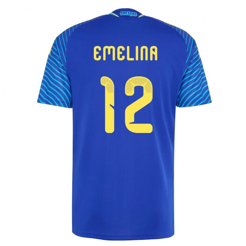 Danxen Men Curaçao Irdjoailly Emelina #12 Navy White Home Jersey 26-28 T-Shirt