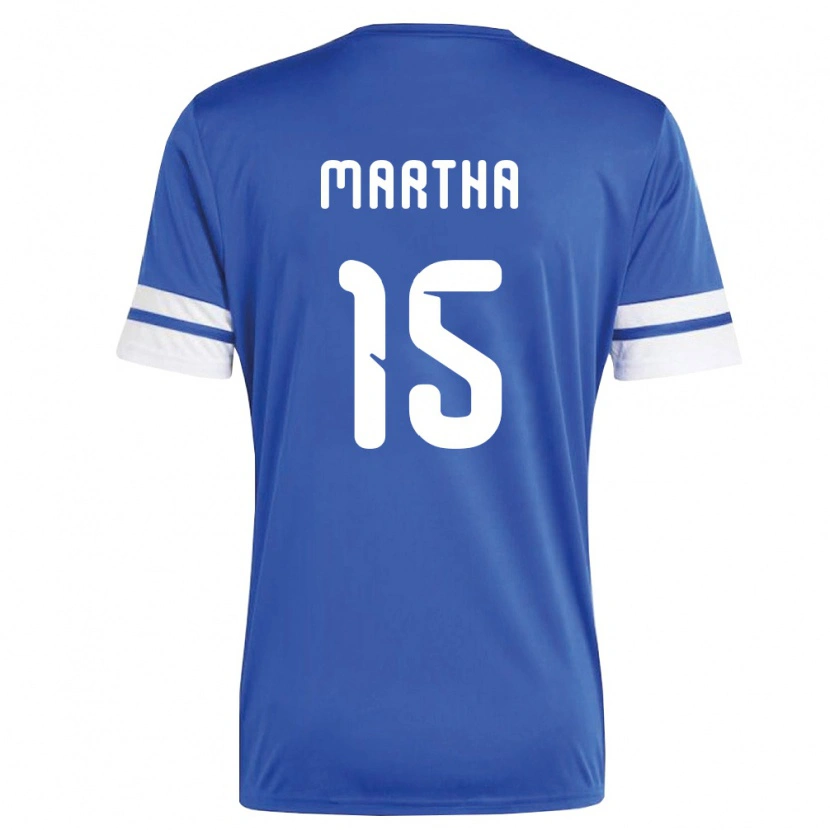 Danxen Men Curaçao Ar'jany Martha #15 Navy White Home Jersey 26-28 T-Shirt