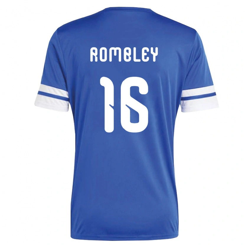 Danxen Men Curaçao Shermayn Rombley #16 Navy White Home Jersey 26-28 T-Shirt