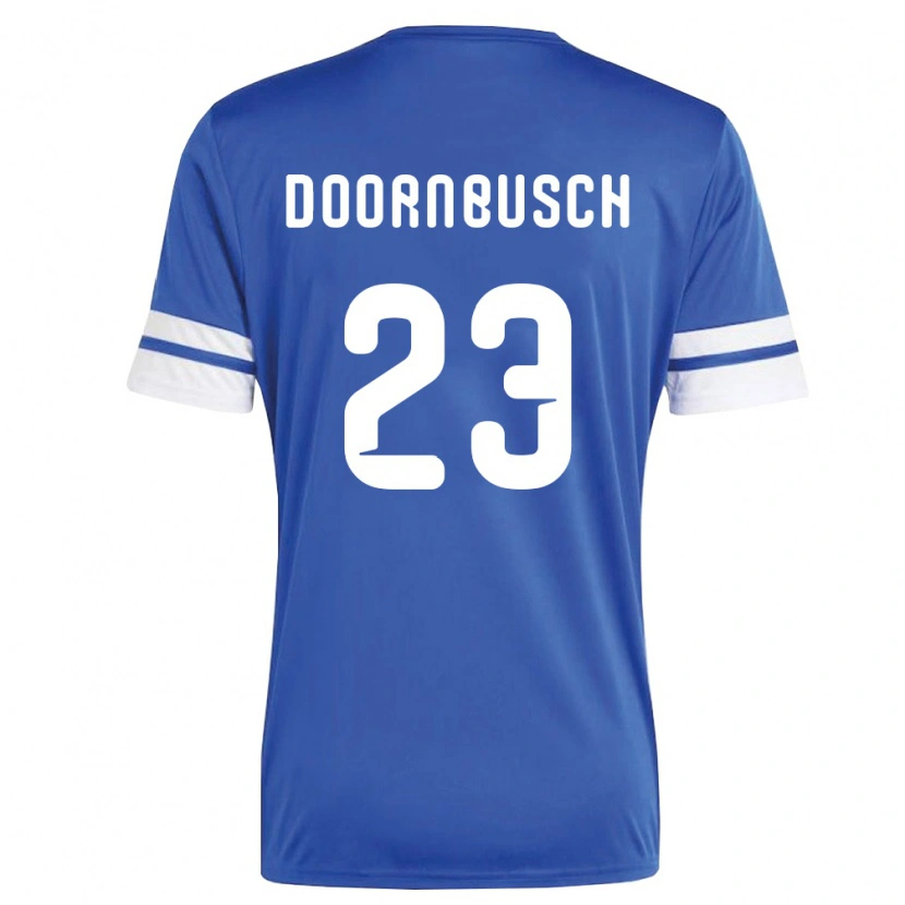 Danxen Men Curaçao Trevor Doornbusch #23 Navy White Home Jersey 26-28 T-Shirt