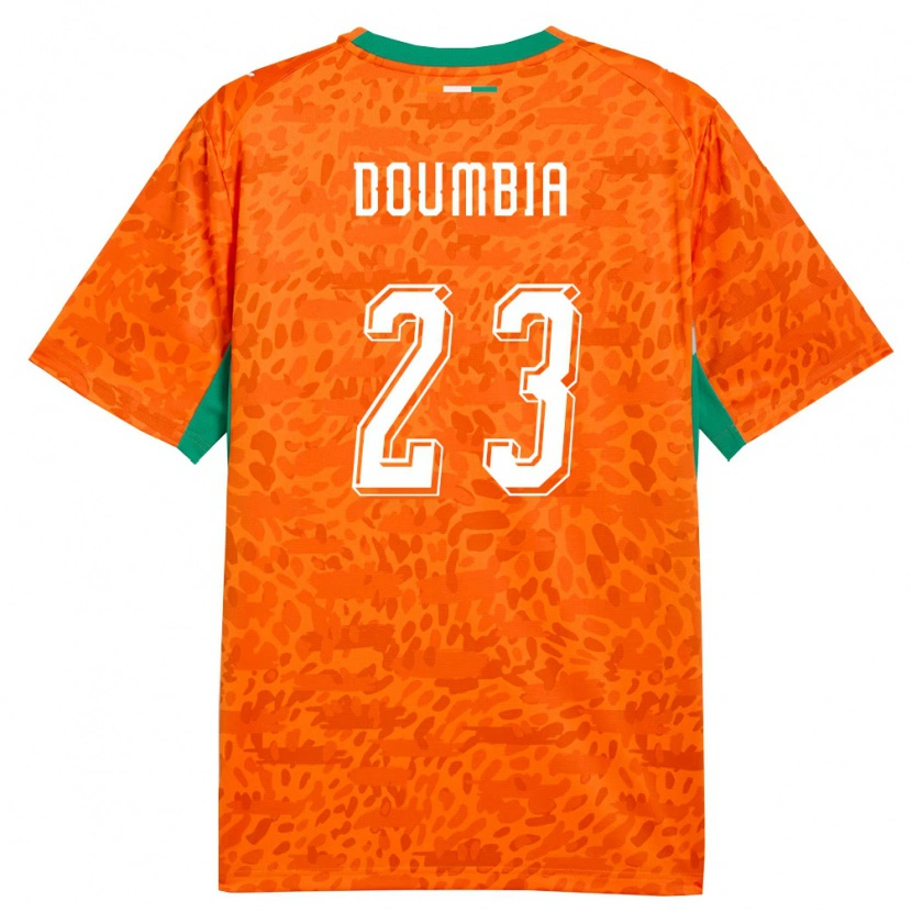 Danxen Men Ivory Coast Aboubacar Doumbia #23 Orange Green White Home Jersey 26-28 T-Shirt